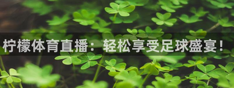 绿茵直播app：柠檬体育直播：轻松享受足球盛宴！